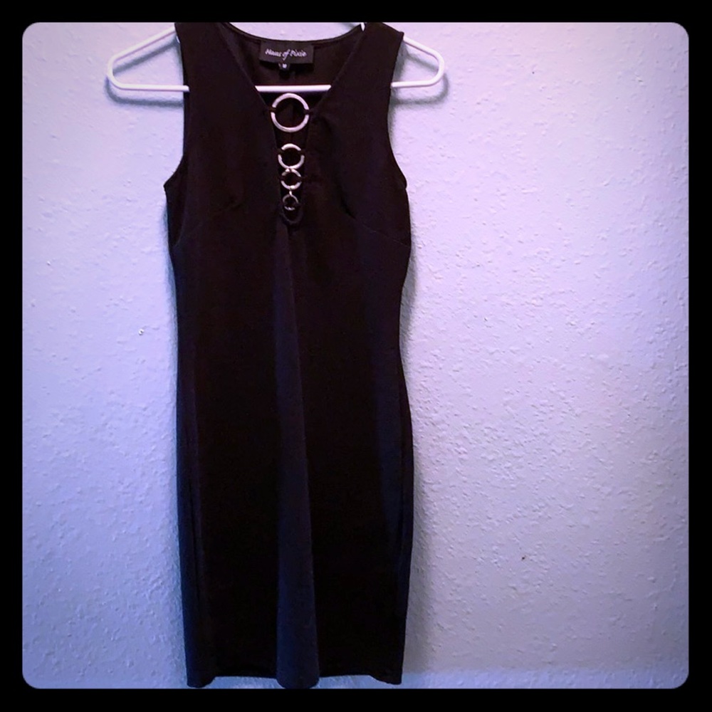 Black cocktail dress